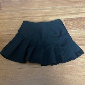 Nordstrom Black Pleated Tennis Skirt